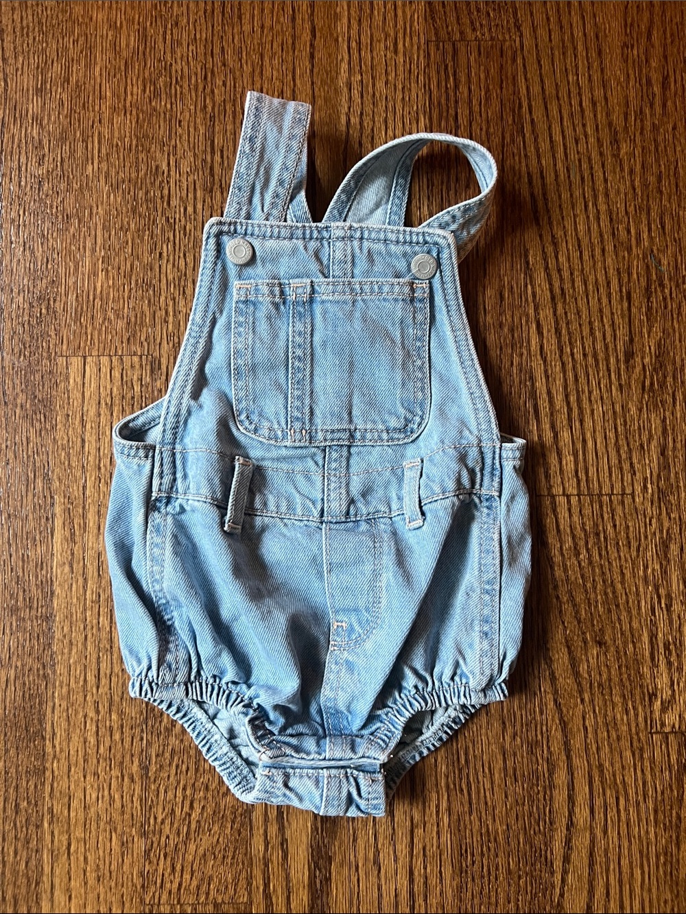 Old Navy Light Blue Denim Baby Overalls